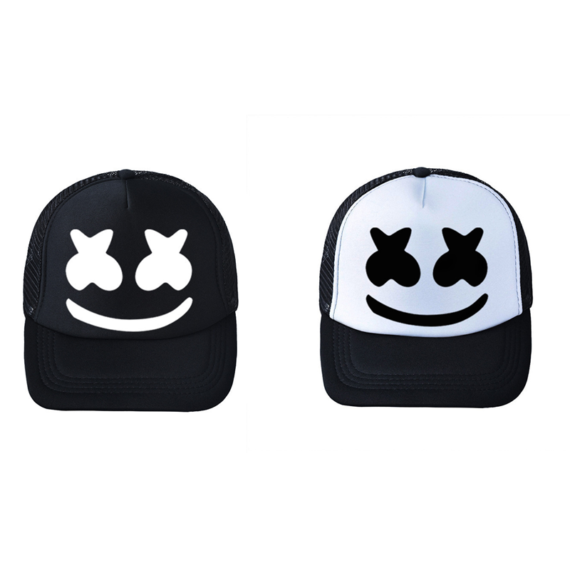 DJ Hip Pop Hat Marshmello Cosp - đánh giá và giá Trucker Cap Mesh