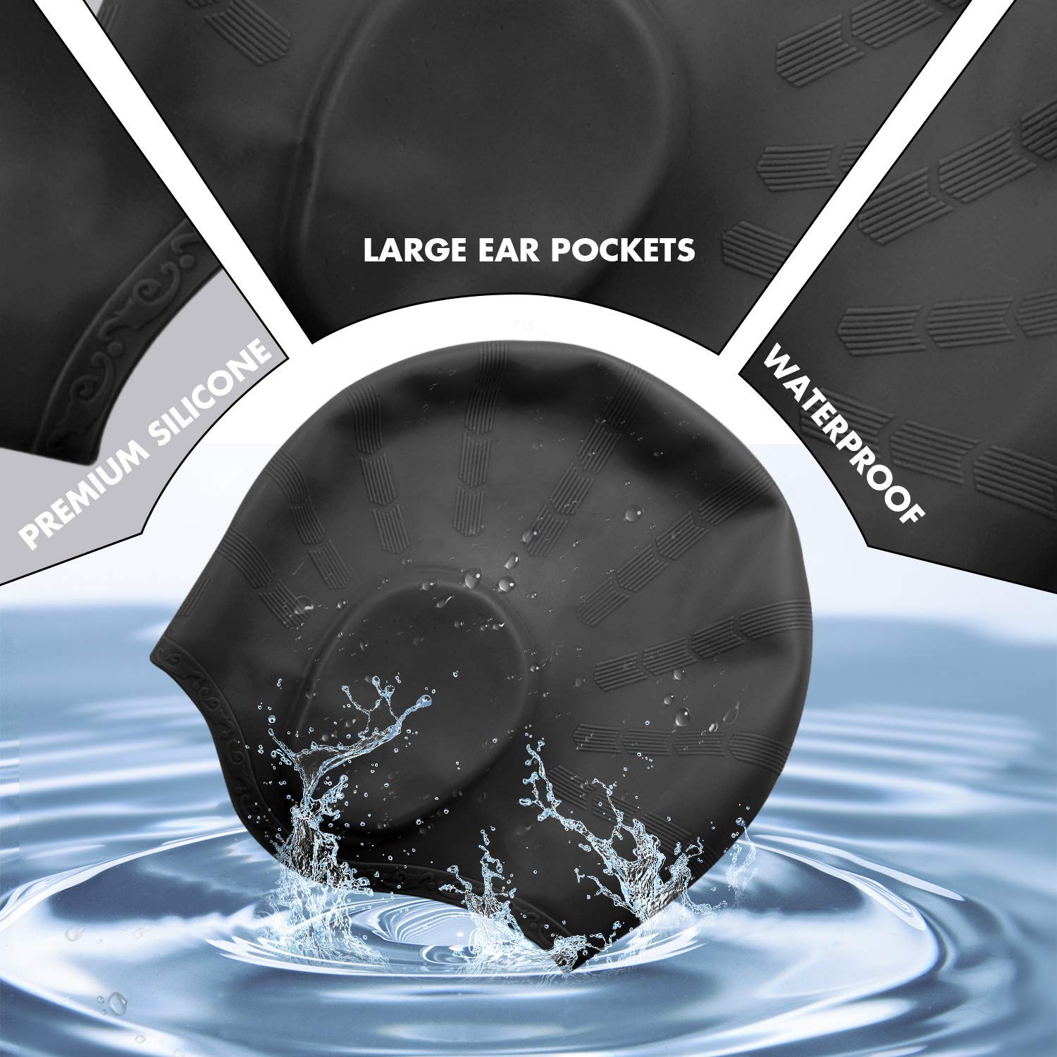 Con Trưởng Thành Thun Cao Cấp  - đánh giá và giá Swim Hat Silicone