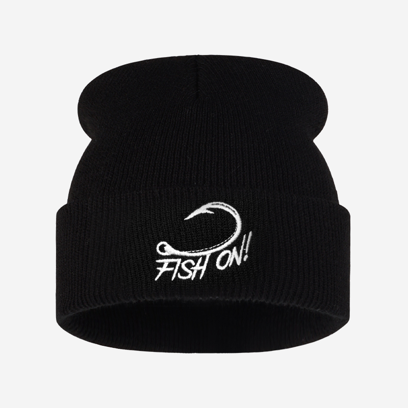 Outdoor Angler Fish On Embroid - đánh giá và giá Beanie Cuffed Knit