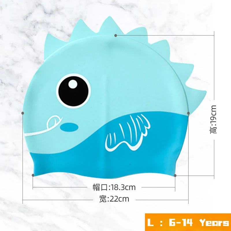 Cartoon Cute Fish Shark Silico - đánh giá và giá Swim Hat Silicone